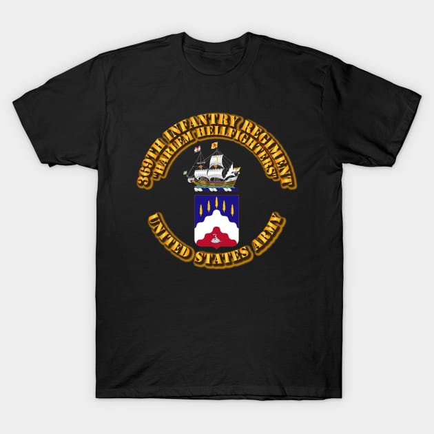 COA - 369th Infantry Regiment - Harlem Hellfighters T-Shirt by twix123844